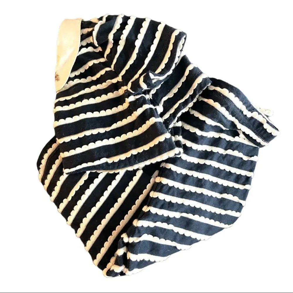 Kids Victoria Beckham Target Stripe Bumble Bee Peter Pan Collar Top & Pant Set - Picture 2 of 8